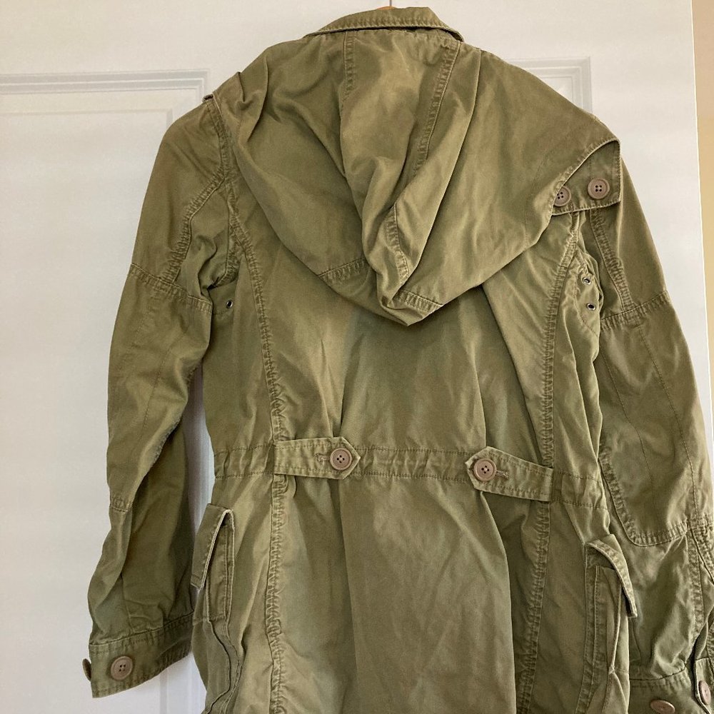 J Crew Army Jacket with hood